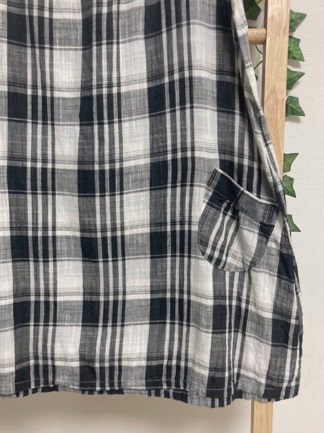 체크 크로쉐 블라우스 상품이미지4