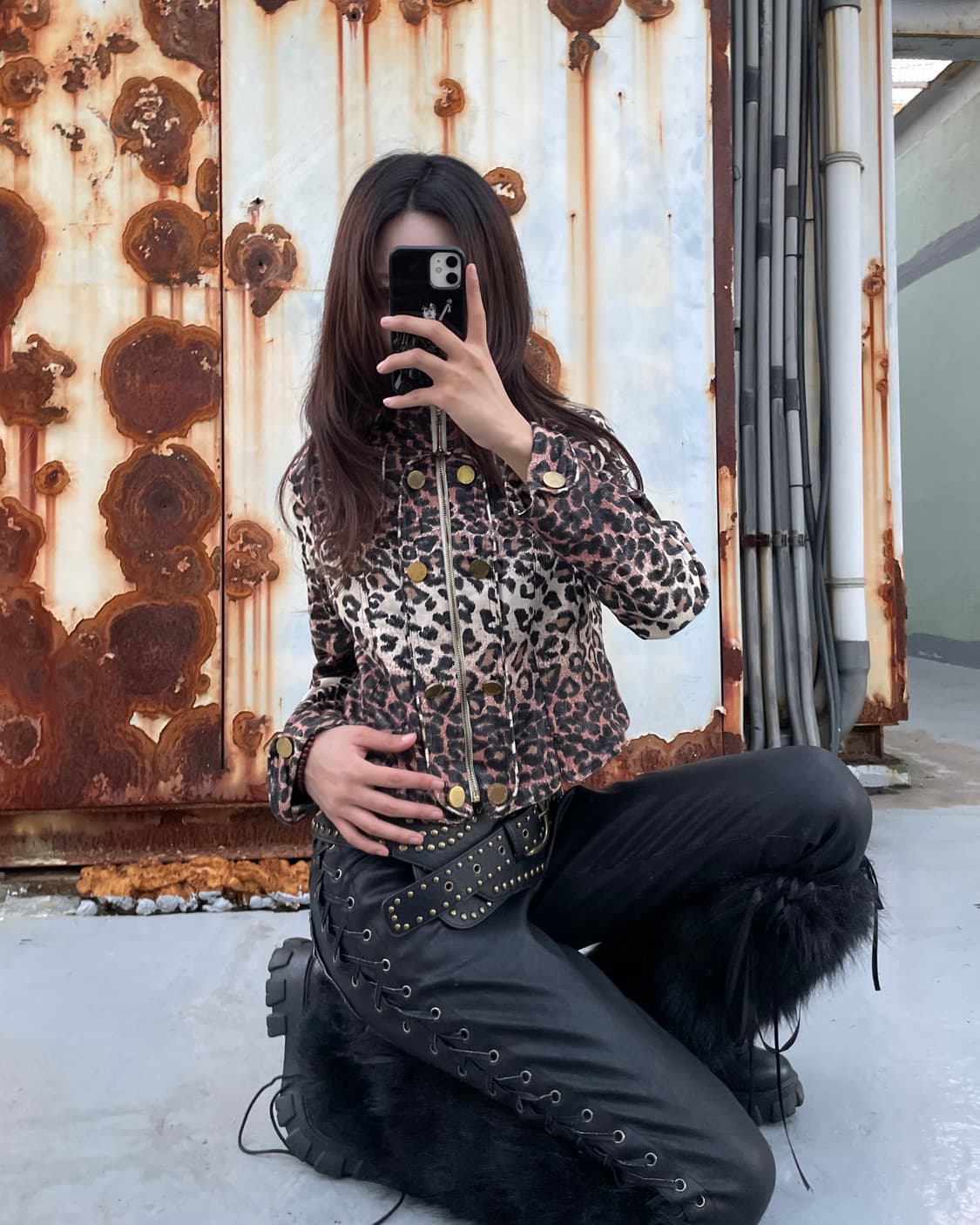 🎸레오파드 패턴 숏 자켓🎸 상품이미지3