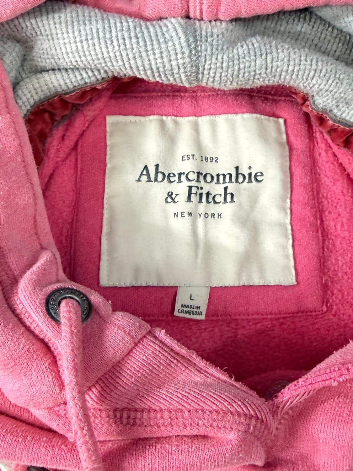 아베크롬비 핑크후드 상품이미지5