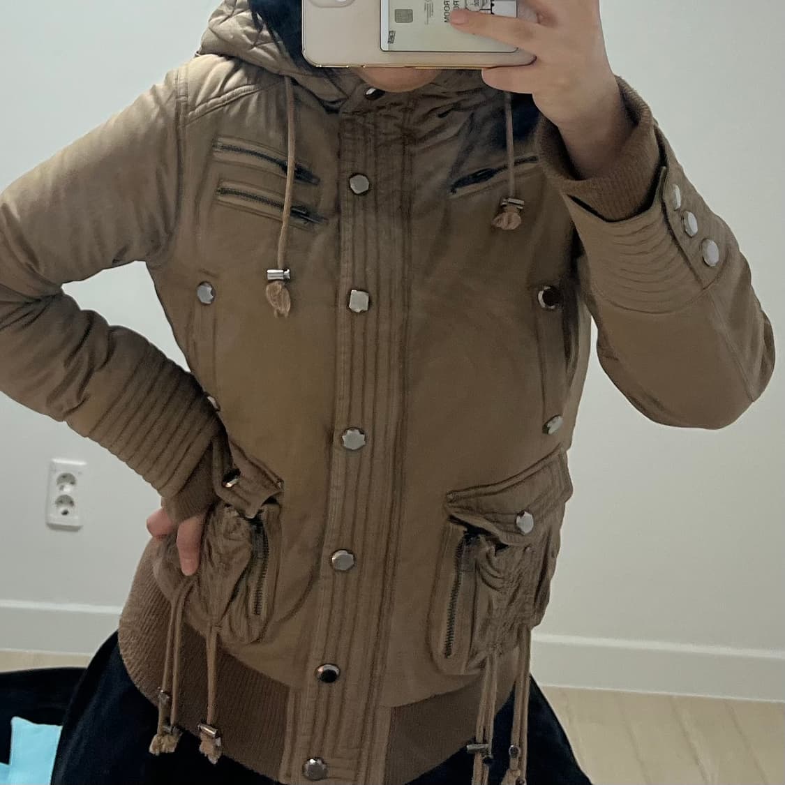 갸루깔 리즈리사 폭닥퍼안감 자켓 상품이미지5