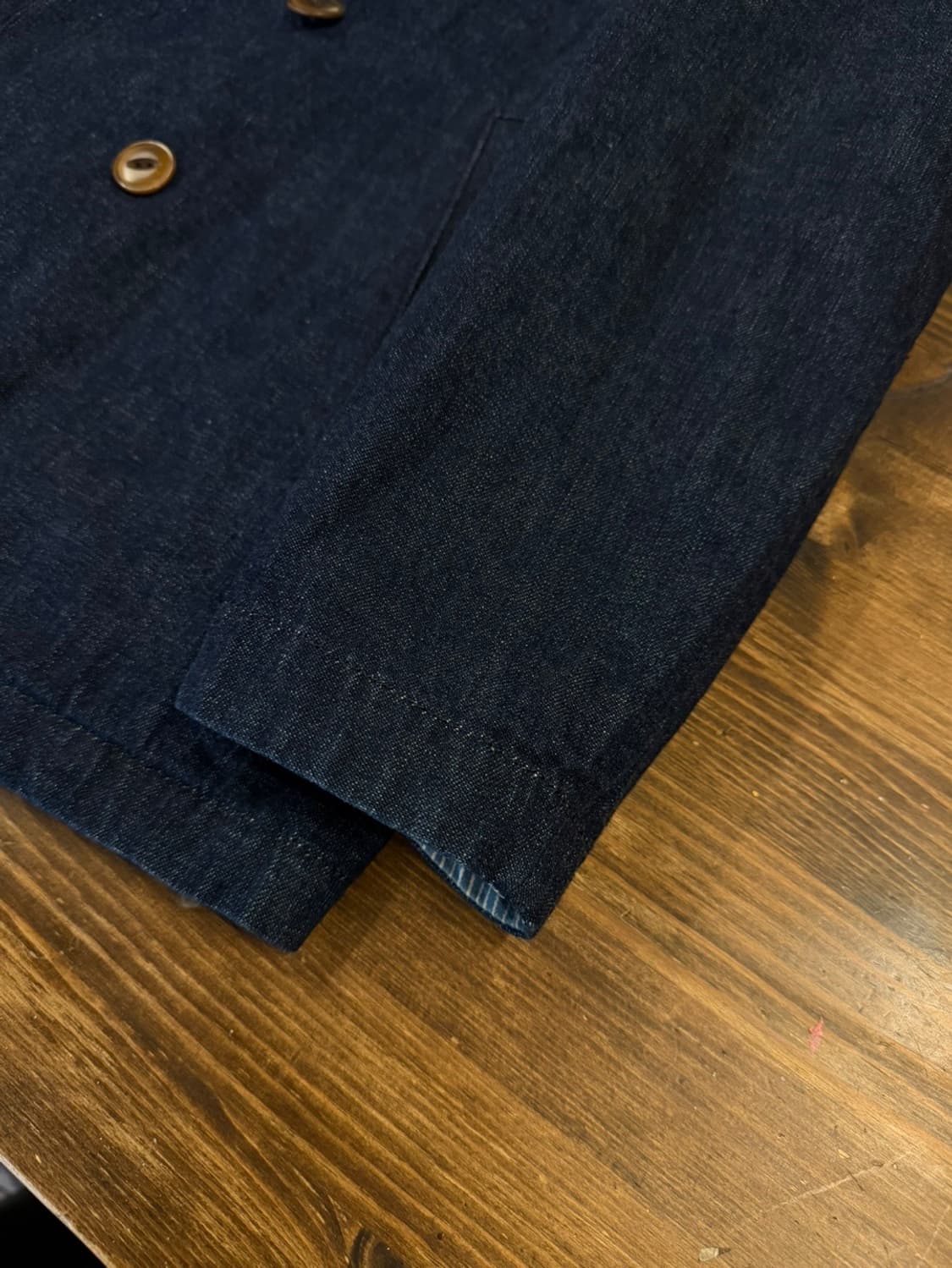 알뉴볼드 데님 피코트 슬림100 상품이미지8