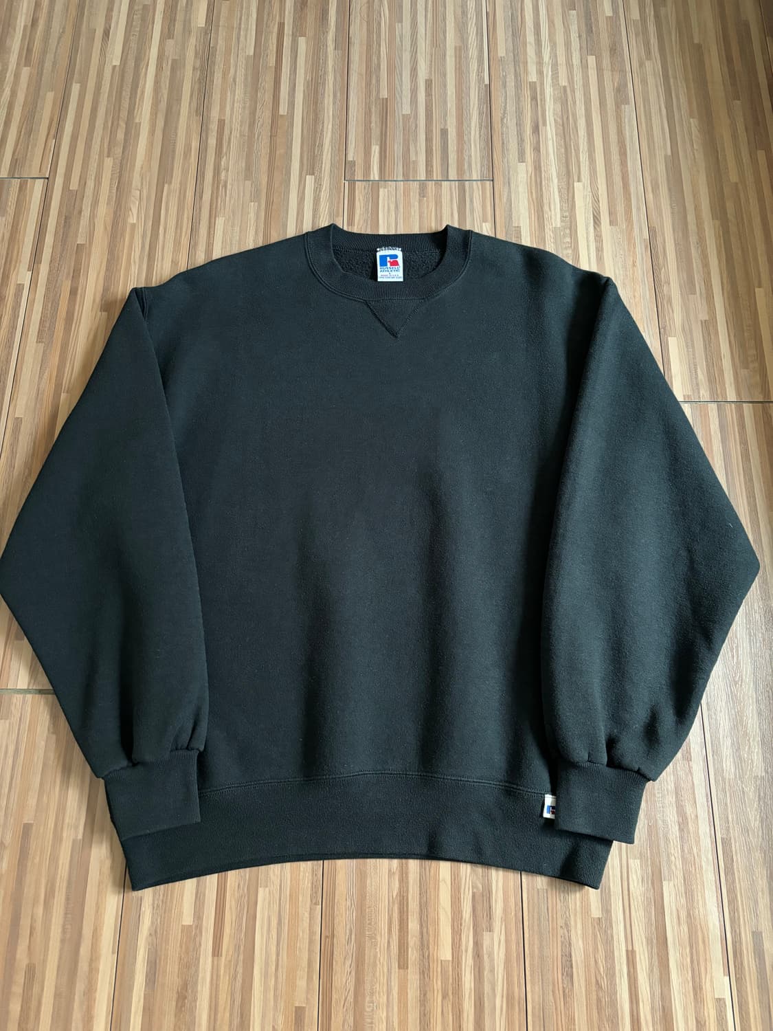 90s 러셀 스웻셔츠 블랙 L made in usa 상품이미지1