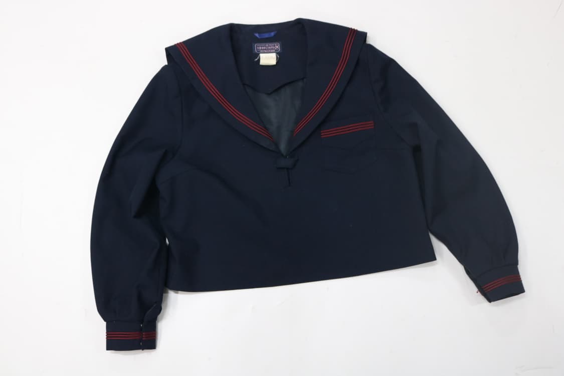 SCHOOL TIGER 빈티지 세일러 칼라 레드 라인 포인트 네이비 자켓 상품이미지2
