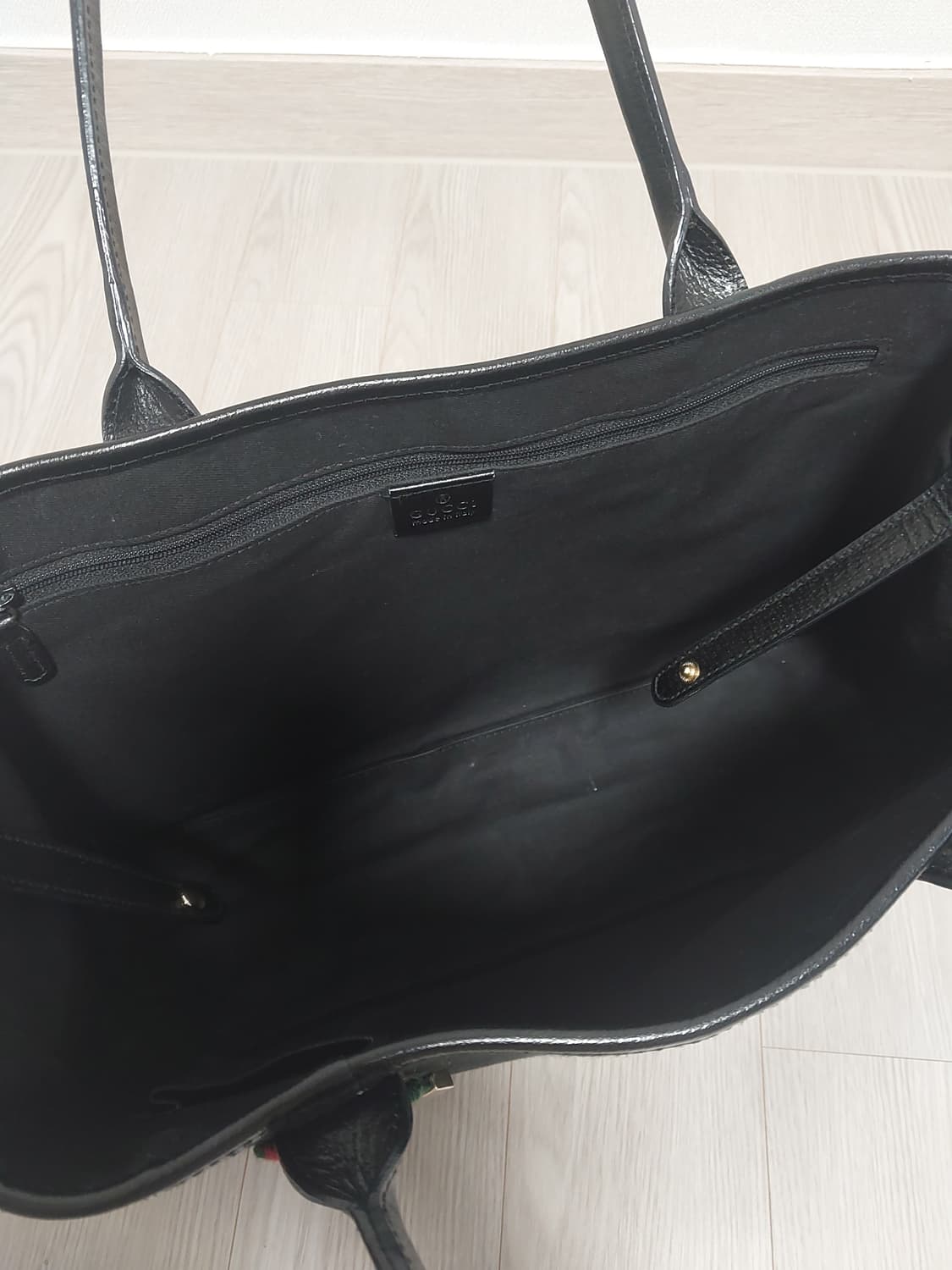 구찌 빈티지 캔버스 리본 숄더백 상품이미지7