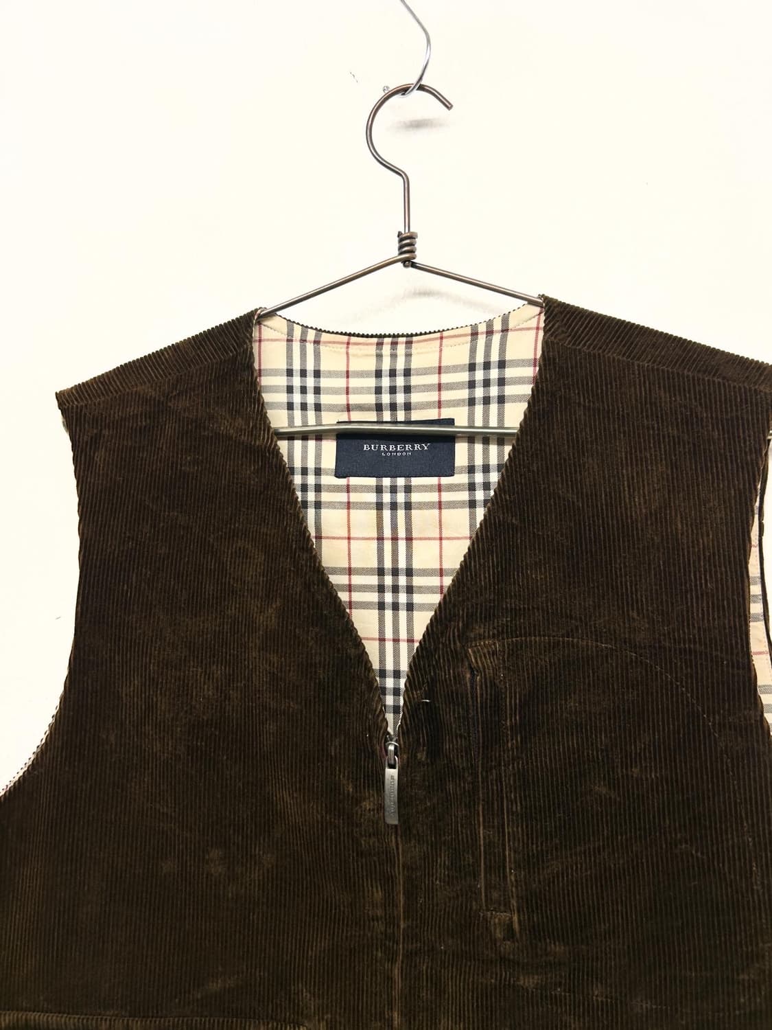 빈티지 버버리 코듀로이 조끼 상품이미지2