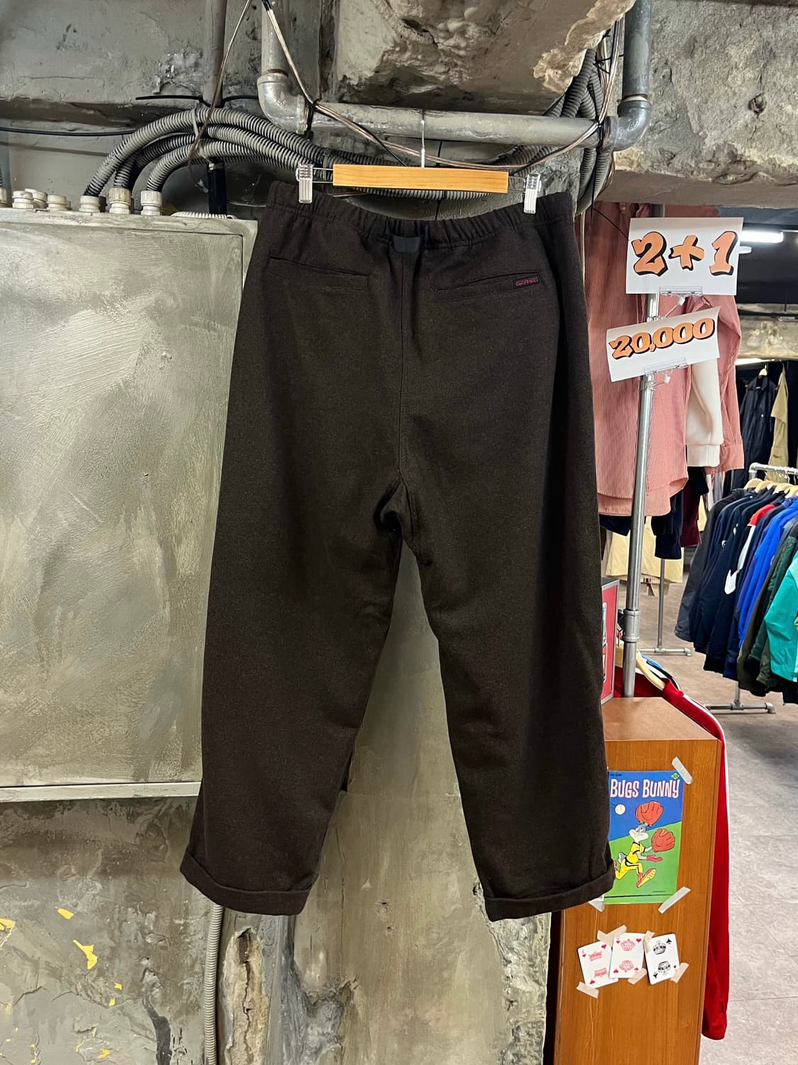 그라미치 울 팬츠 브라운 XL #csz3401 상품이미지2