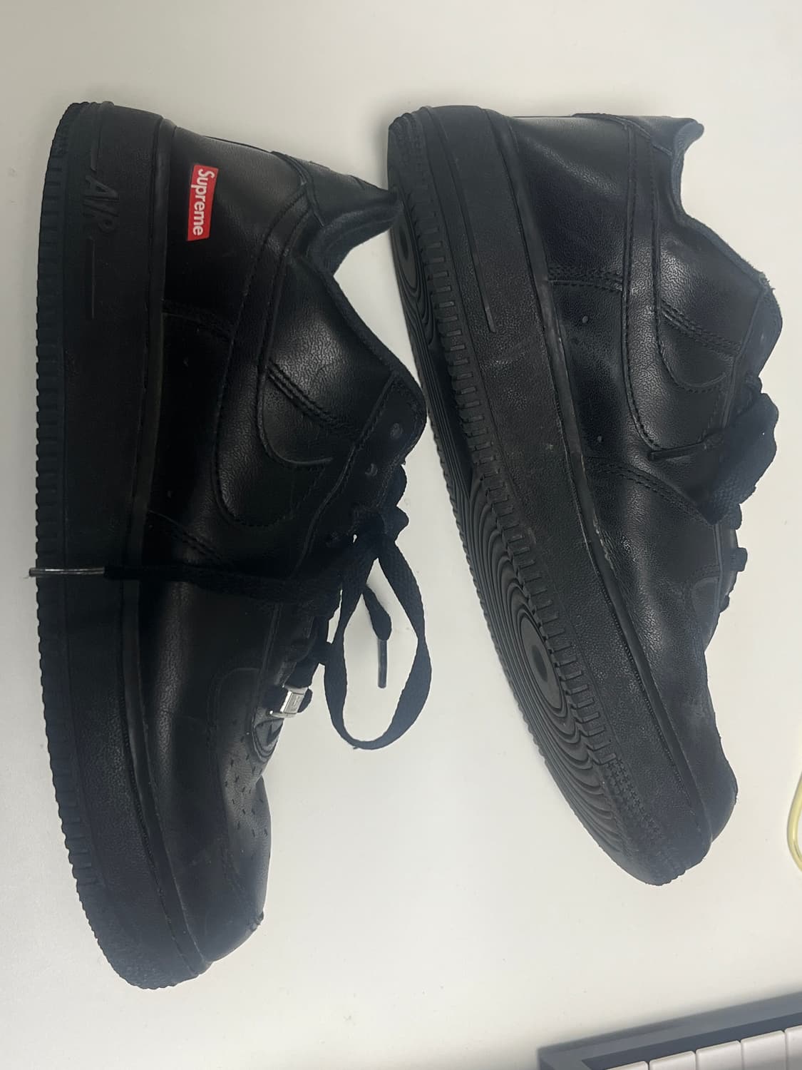 급처) 나이키 슈프림 에어포스 블랙 255 상품이미지1