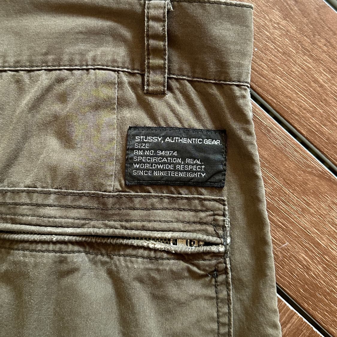 00‘s Stussy Authentic Gear cargo pants 상품이미지6