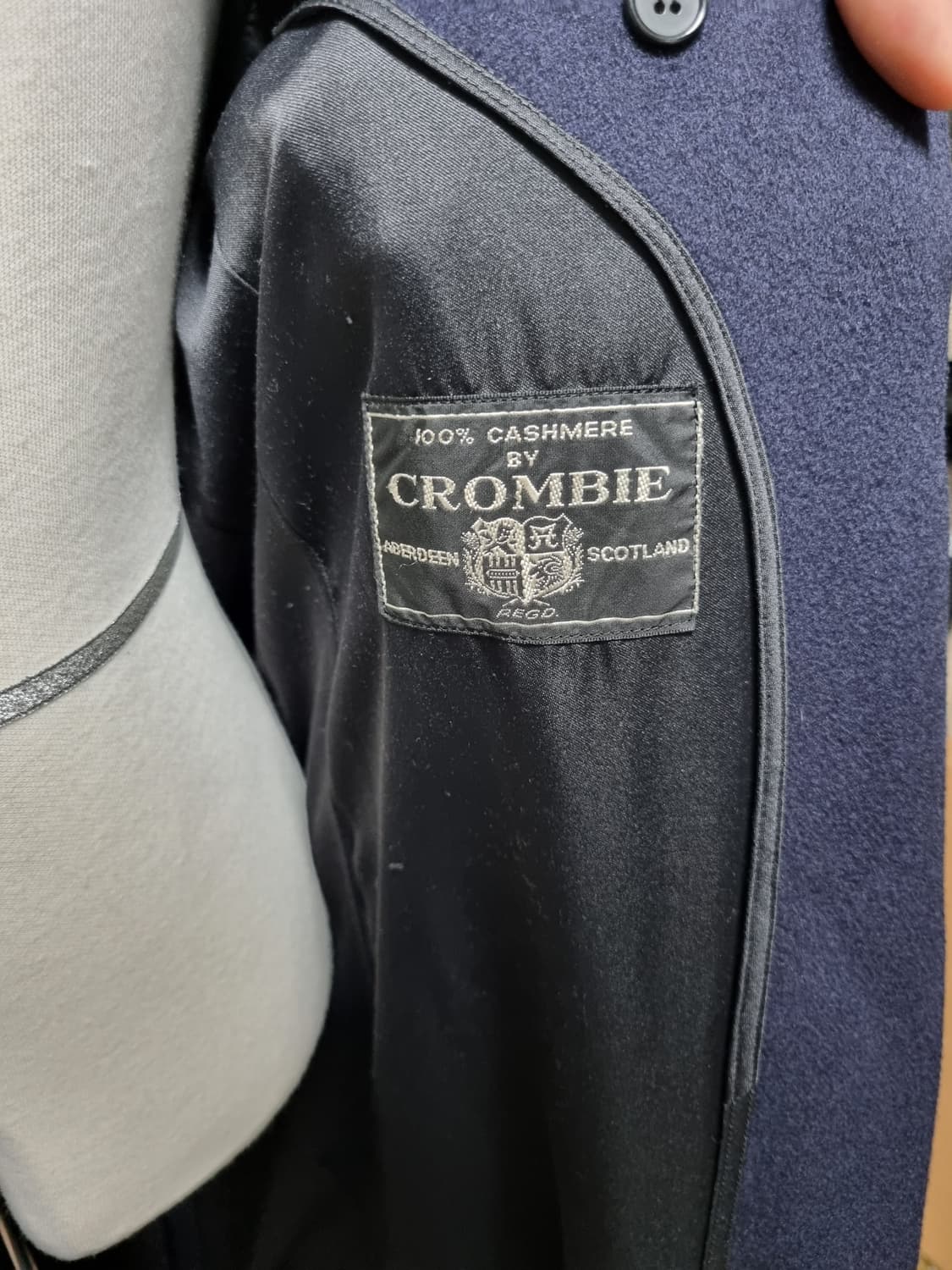 크롬비 캐시미어100 체스터필드 코트 상품이미지8