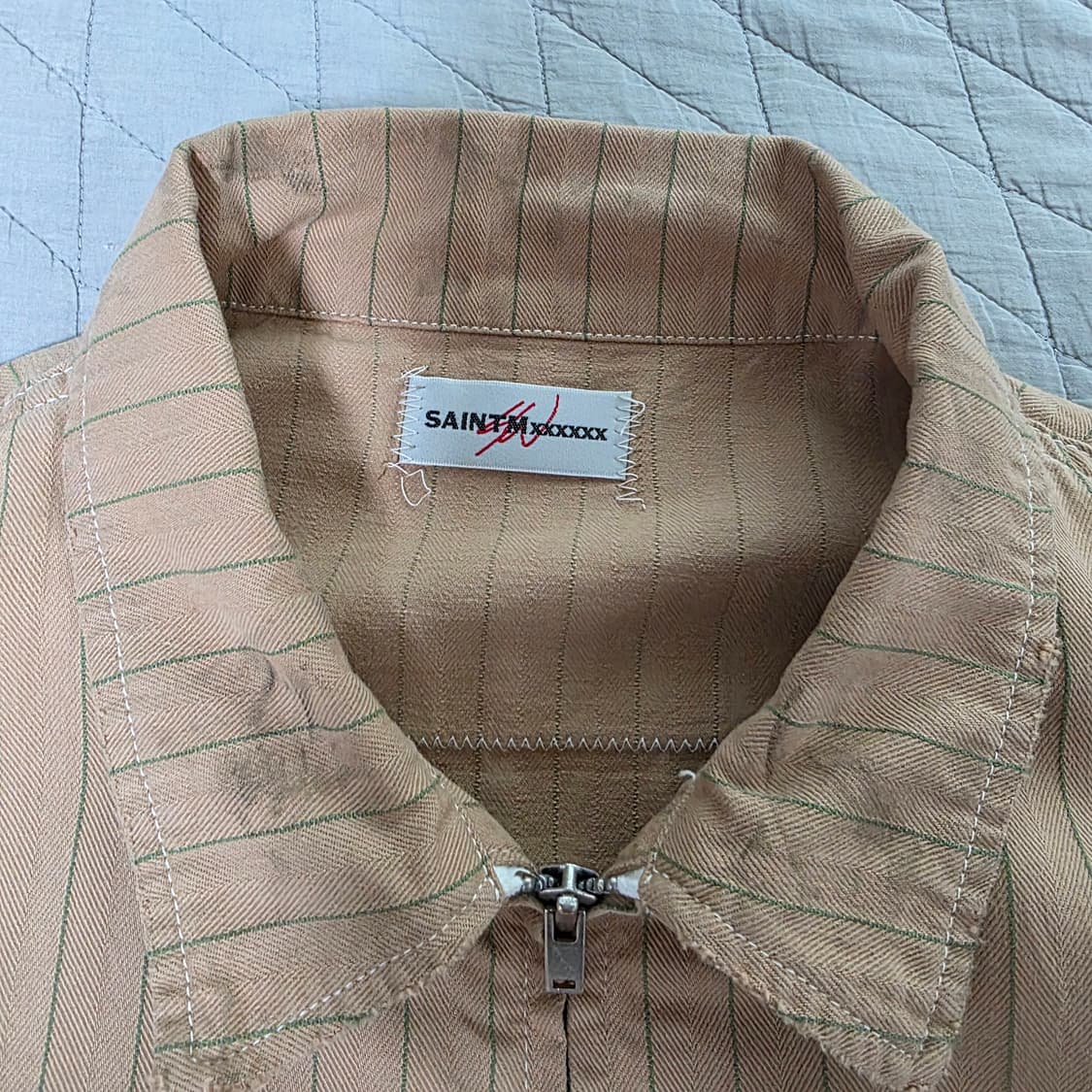 [L] 세인트미카엘 X SEAN 스트라이프 워크 자켓 상품이미지4