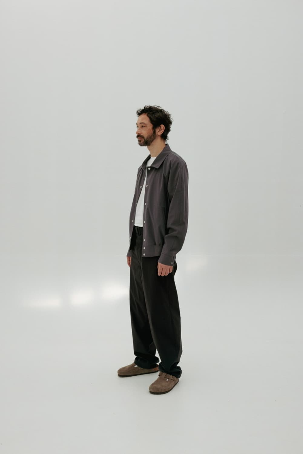 [2, 3] 오토매틱포더피플 나글란 바시티 자켓 그레이 상품이미지4