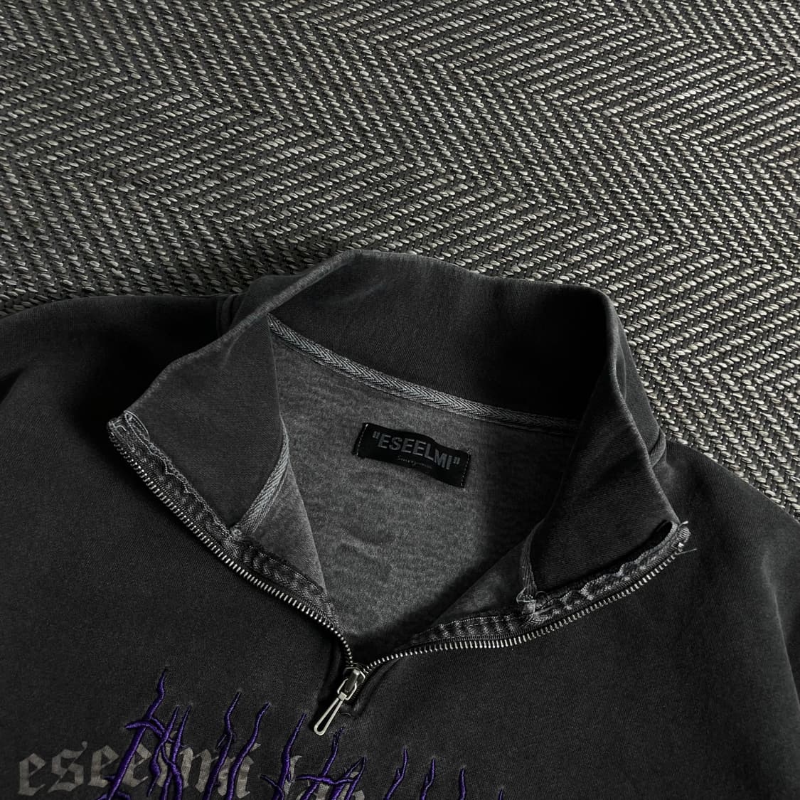 에씰미 썬더볼트 스웻 하프 집업 티셔츠y 3901 상품이미지6