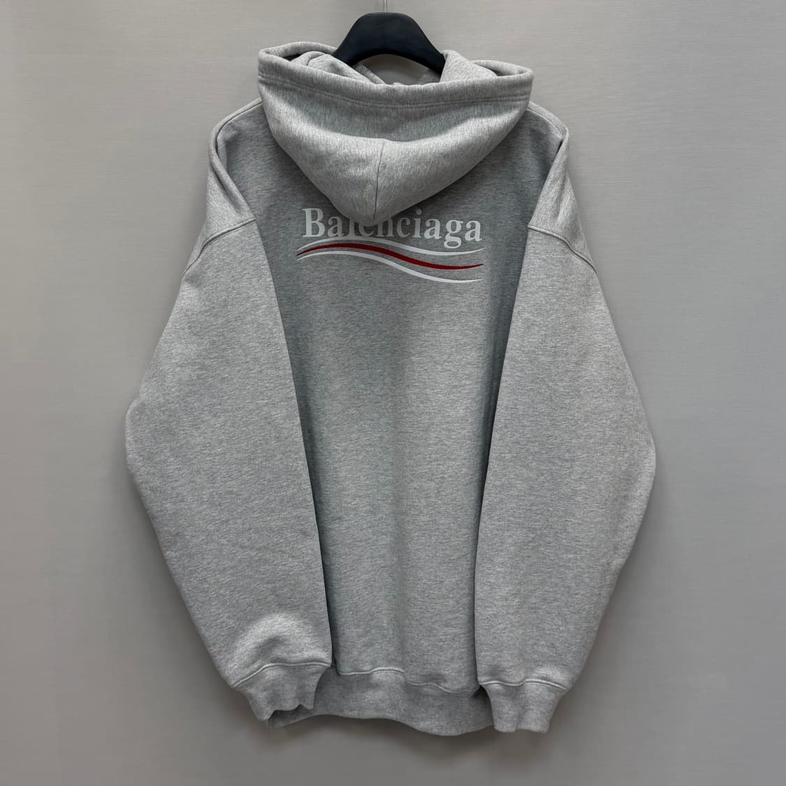 발렌시아가 폴리티컬 자수 웨이브 로고 후드티 ( 110 ) 상품이미지1