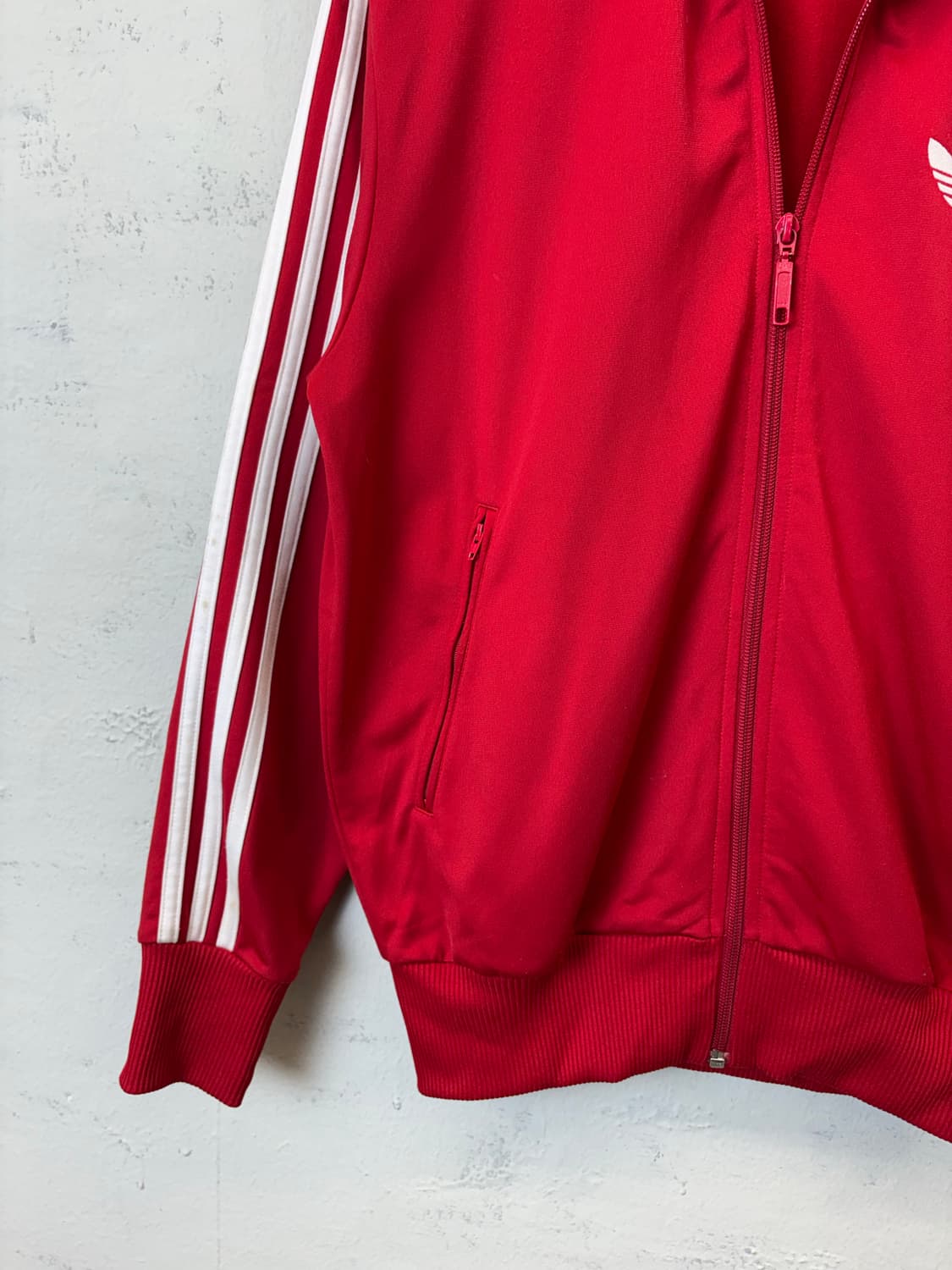 아디다스 빈티지 구형 파이어버드 트랙탑 져지 레드 상품이미지5