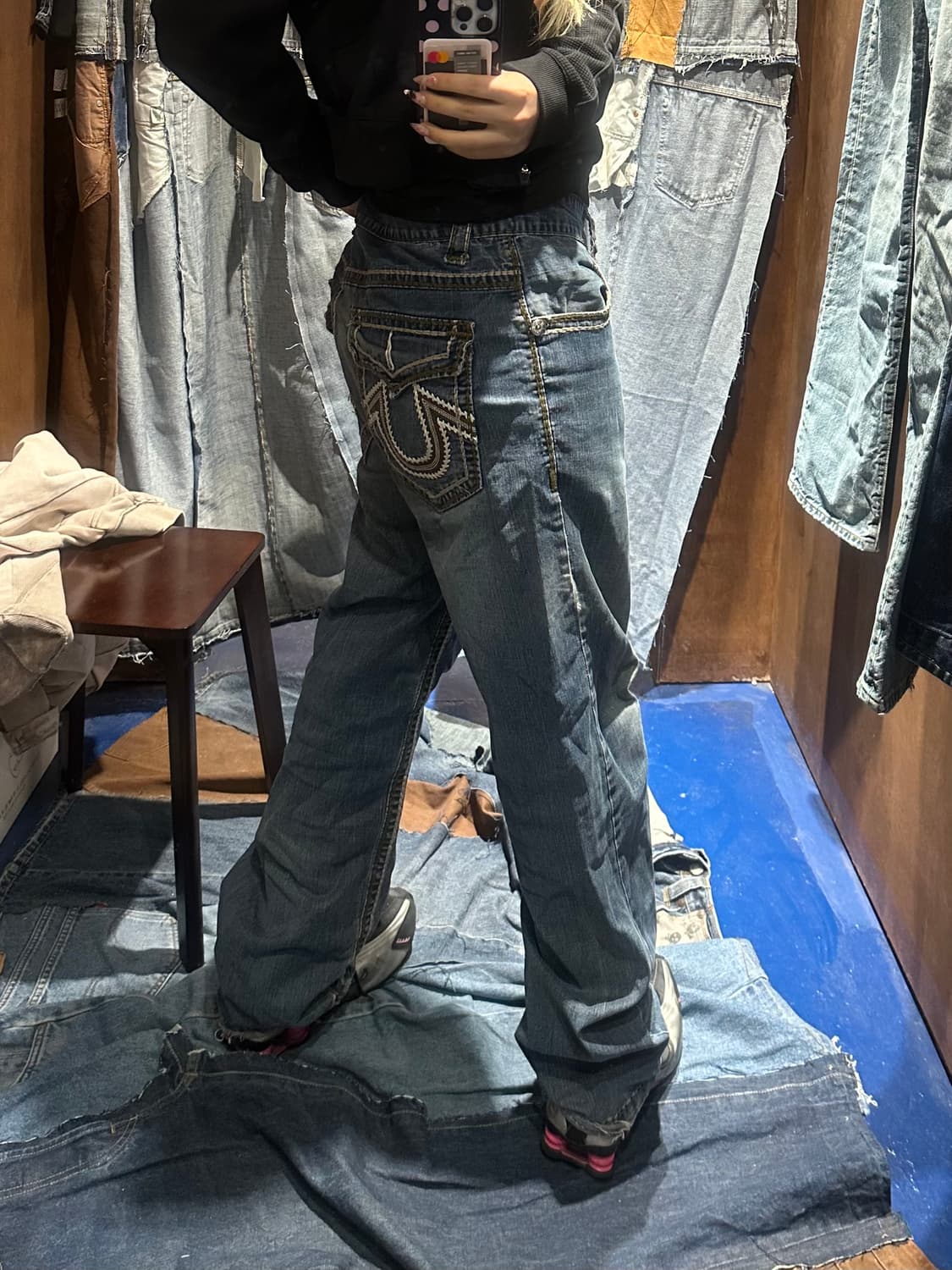 트루릴리전 리키 빅스티치 데님 상품이미지1