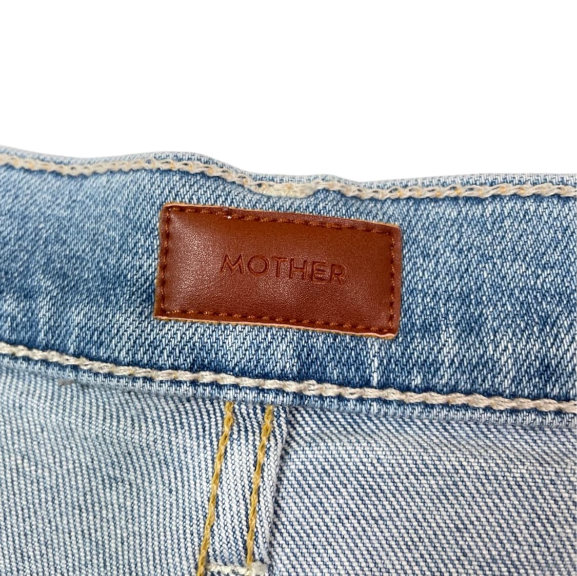 마더 연청 하이라이즈 스피너 앵클 프레이 와이드 데님팬츠 26 상품이미지3
