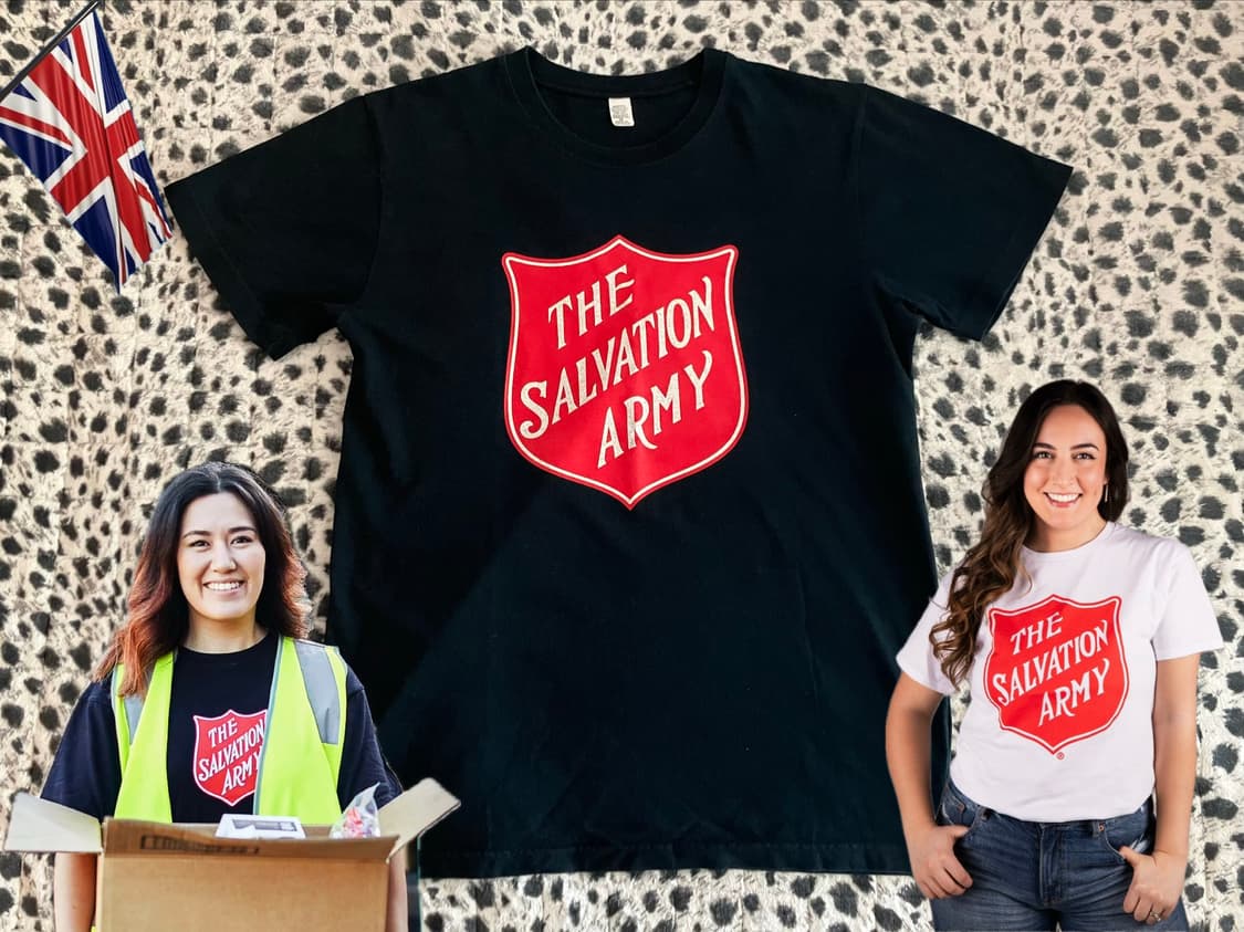 영국 런던의 구세군 티셔츠 여성 M 구제 빈티지 상품이미지1