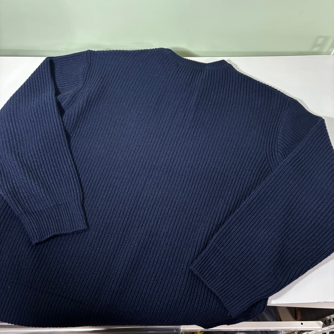 L 수아레 네이비 크루넥 케이블니트 상품이미지4