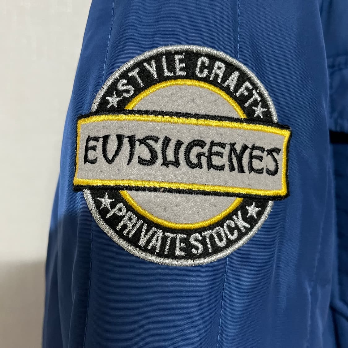 Evisu 블루 퀼팅 자켓 M 상품이미지8