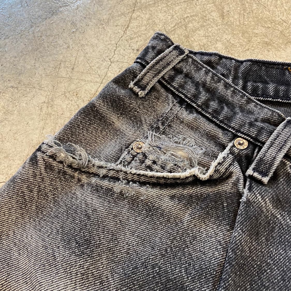 (32.5)90s 리바이스 580 오렌지탭 핸드워크 진 상품이미지6