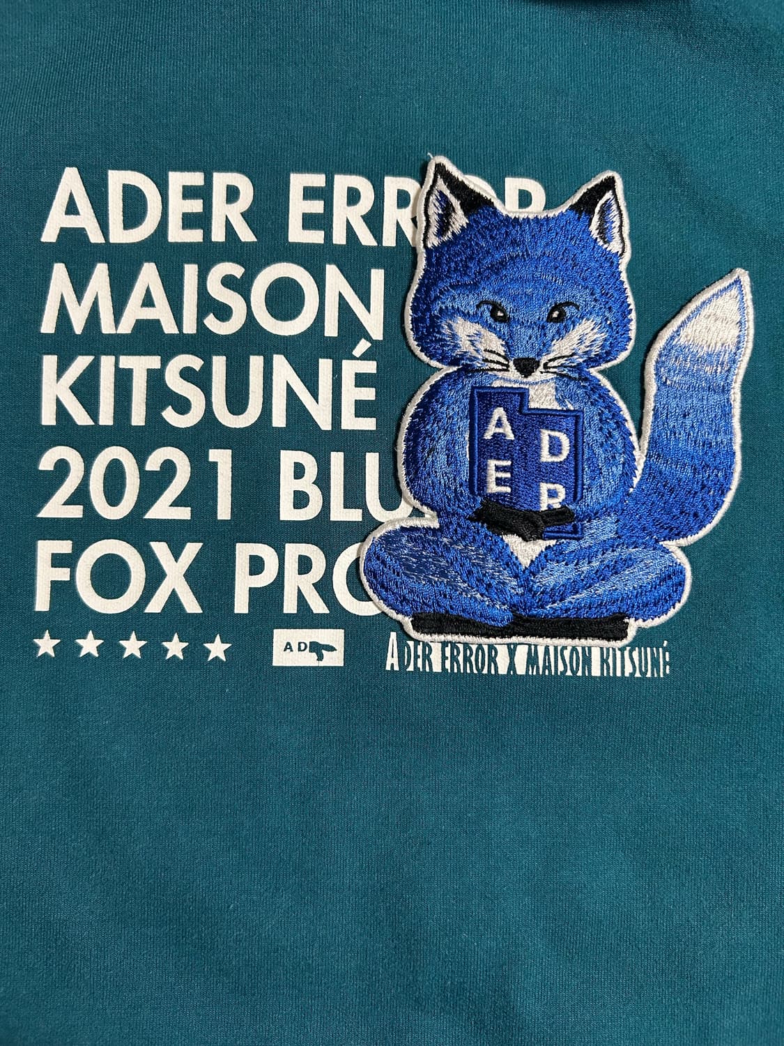 아더에러 메종키츠네 메디테이션 폭스 후드티 상품이미지2