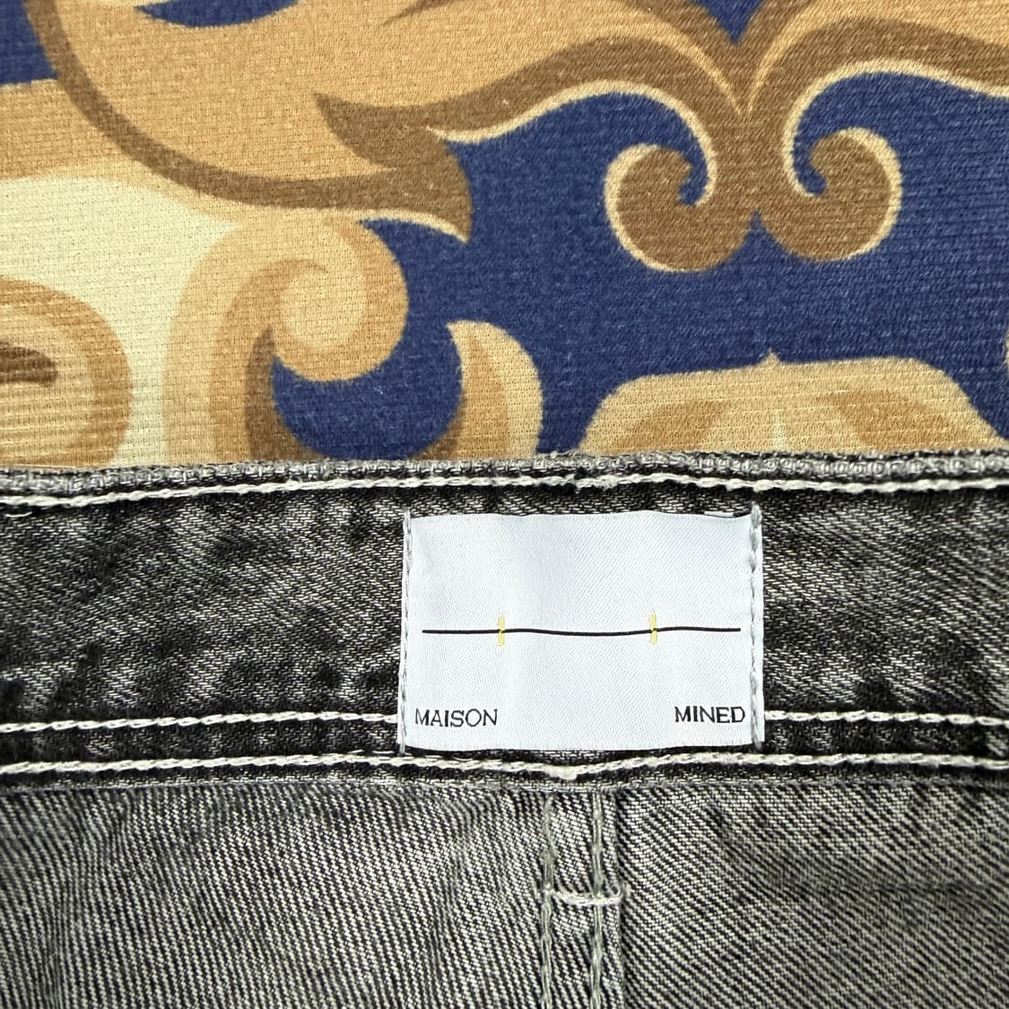 (S-M)메종미네드 MAISON MINED 워싱 더블니 카펜터 데님팬츠 상품이미지2