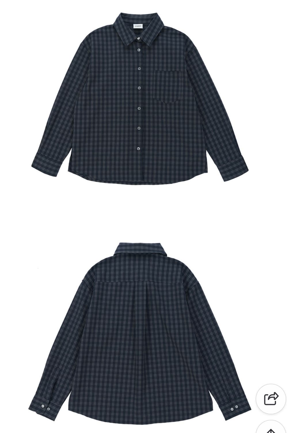 엽페 가을겨울 체크셔츠 새 상품 상품이미지5