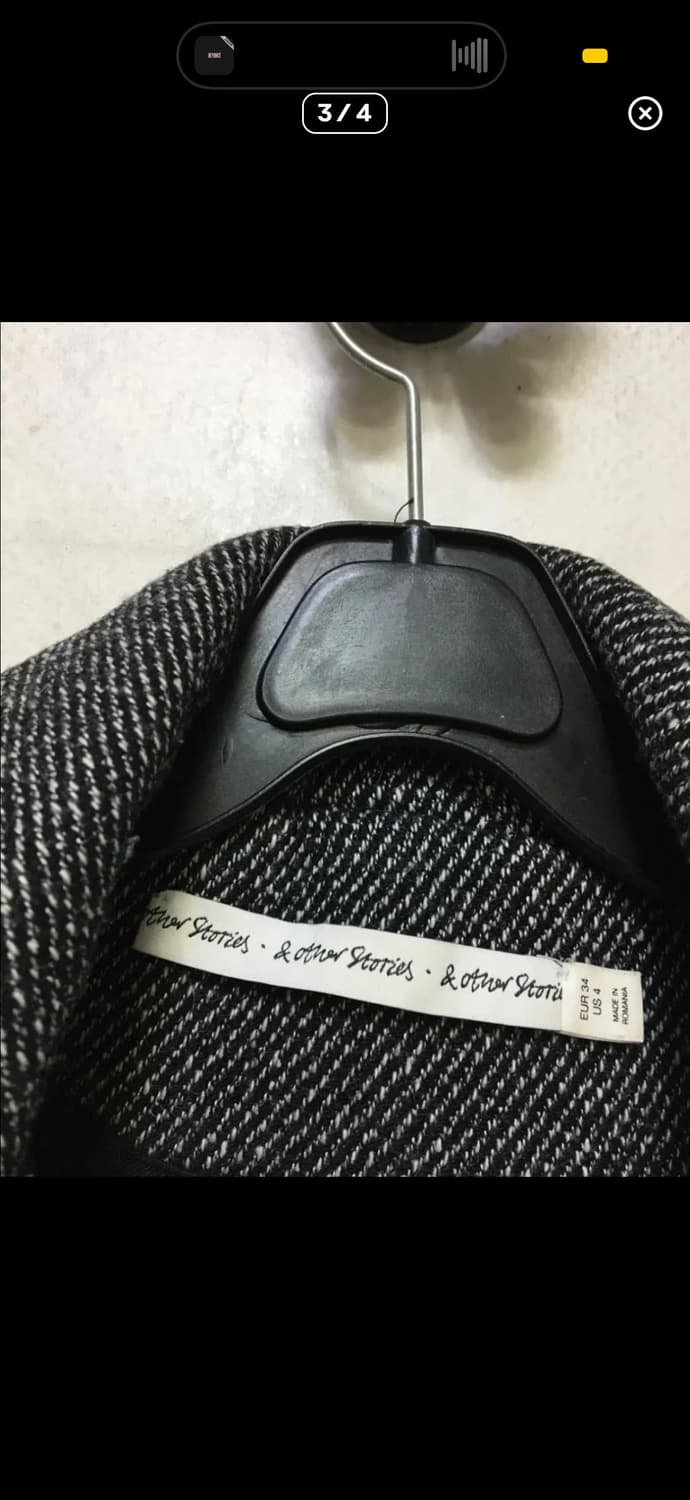 앤아더스토리즈 헤링본 울 50 더플코트 상품이미지4