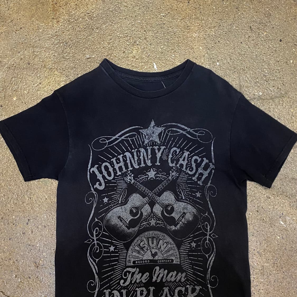 미국 빈티지 락 조니캐쉬 프린팅 티 락티셔츠 반팔티셔츠 상품이미지2