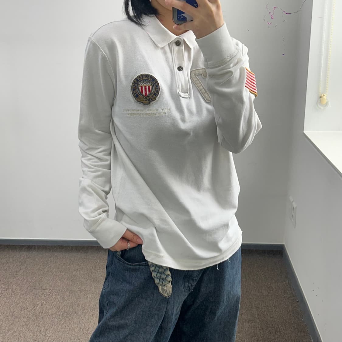 Polo 폴로 화이트 성조기 카라티 상품이미지2