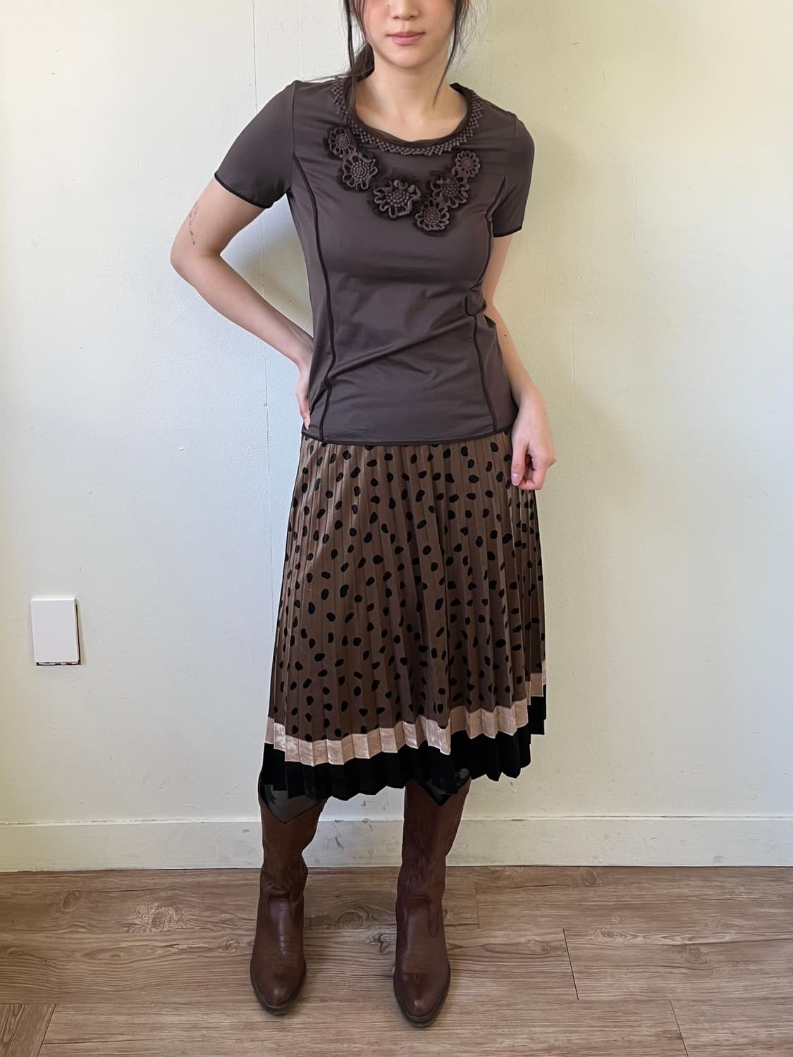 +RCO 코코아 플라워 탑 상품이미지7