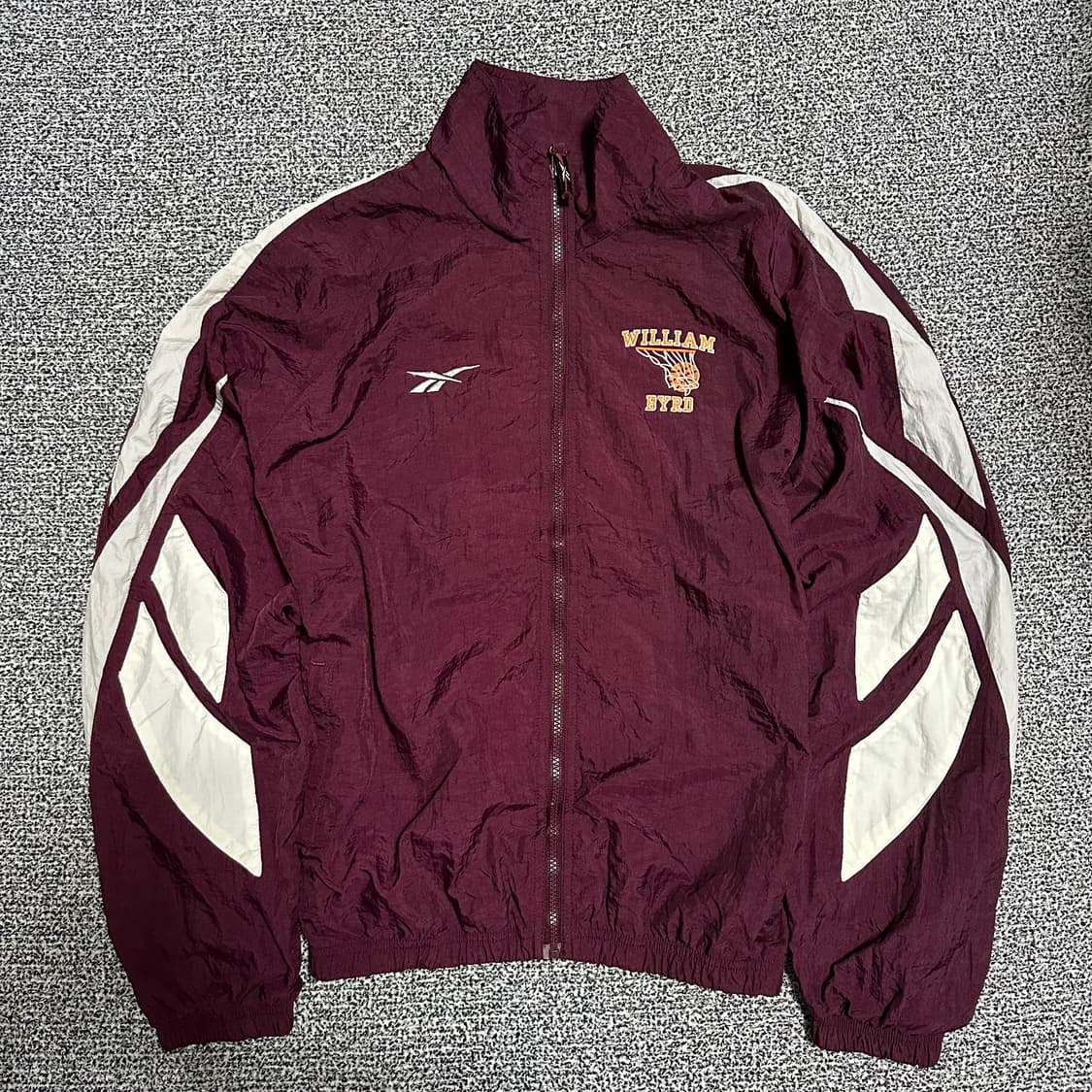 (L) 리복 올드스쿨 바람막이 자켓 버건디 상품이미지1