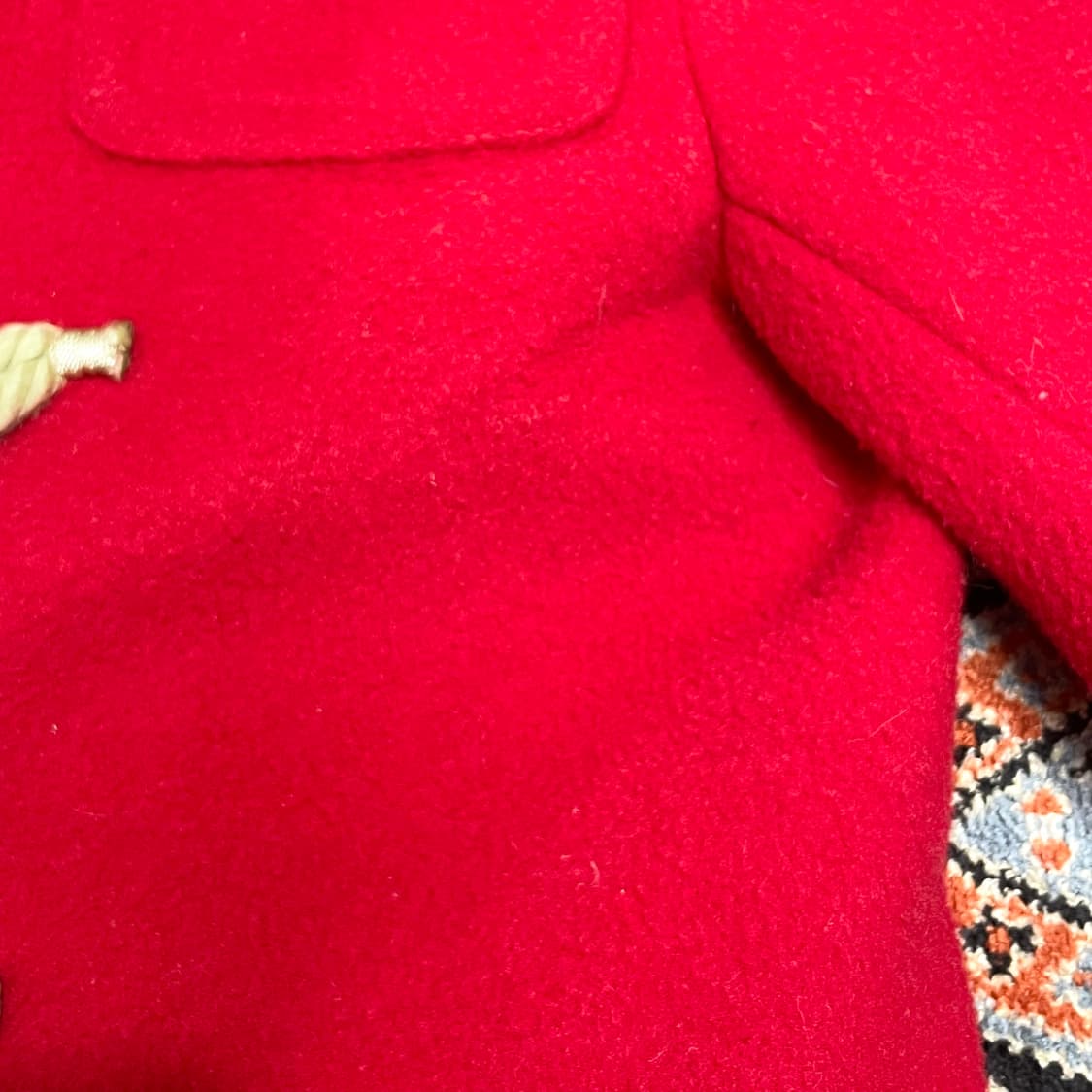 버버리 레드 떡볶이 코트 아동6Y/120 상품이미지9