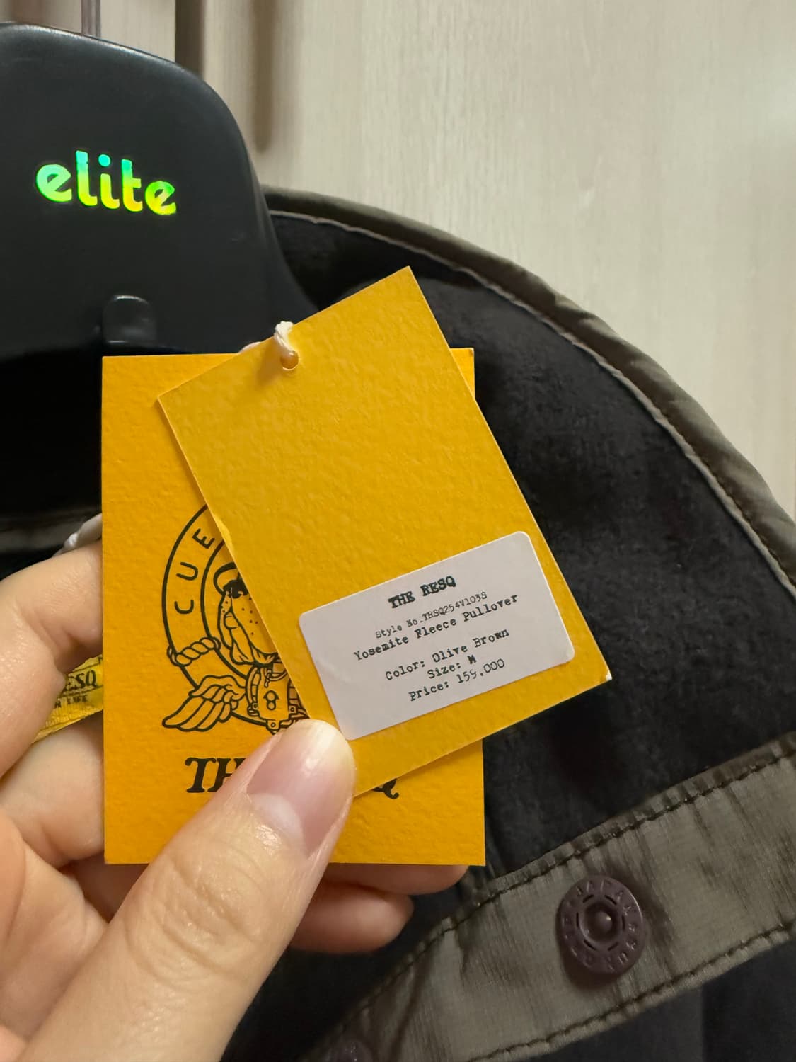 [M]더레스큐 후리스 풀오버 올리브 브라운 상품이미지4