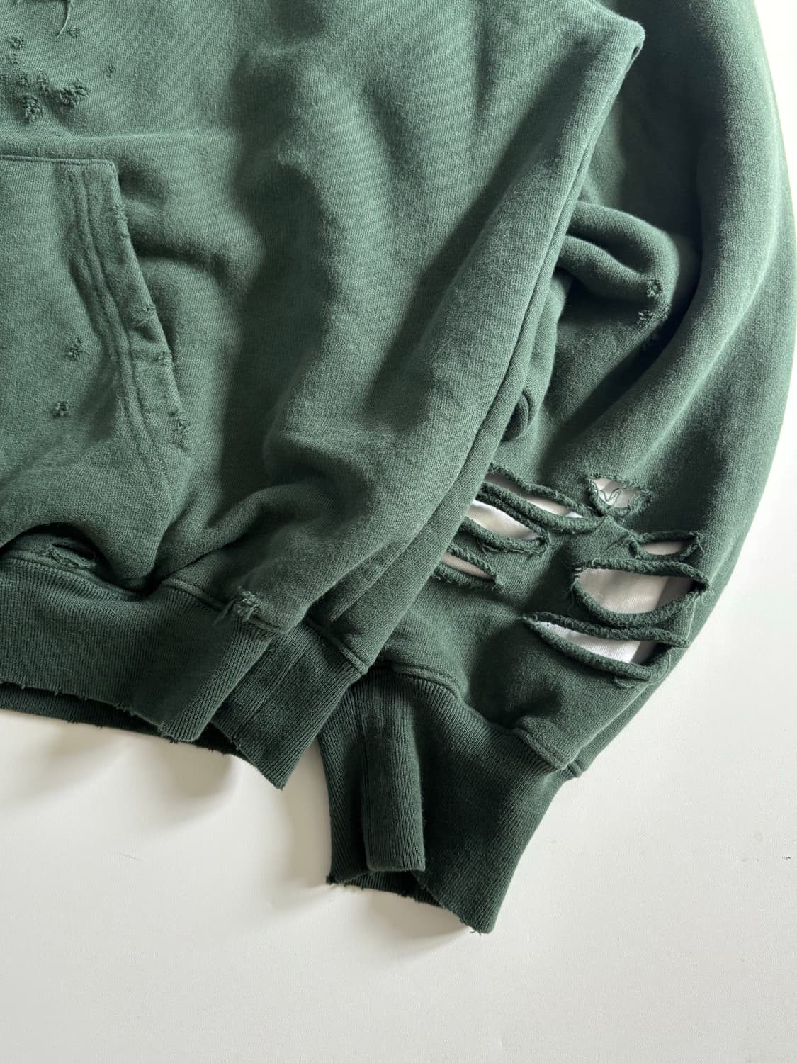 Balenciaga 발렌시아가 디스트로이드 오버사이즈 다크 그린 후드 ​ 상품이미지6