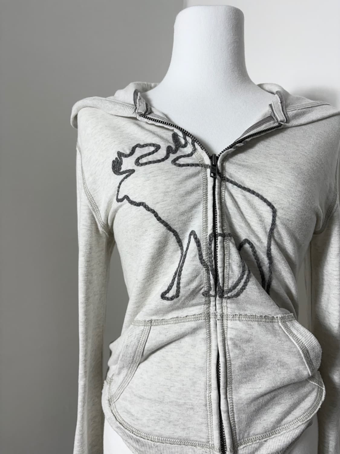 아베크롬비 오트밀 후드집 상품이미지3