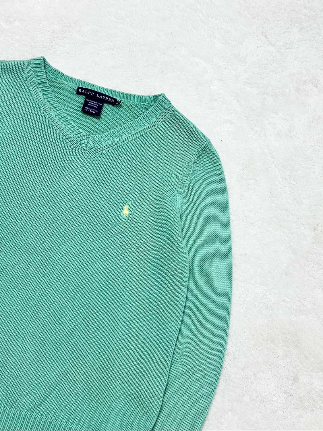 폴로 레몬포니 피스타치오 브이넥 니트 상품이미지6