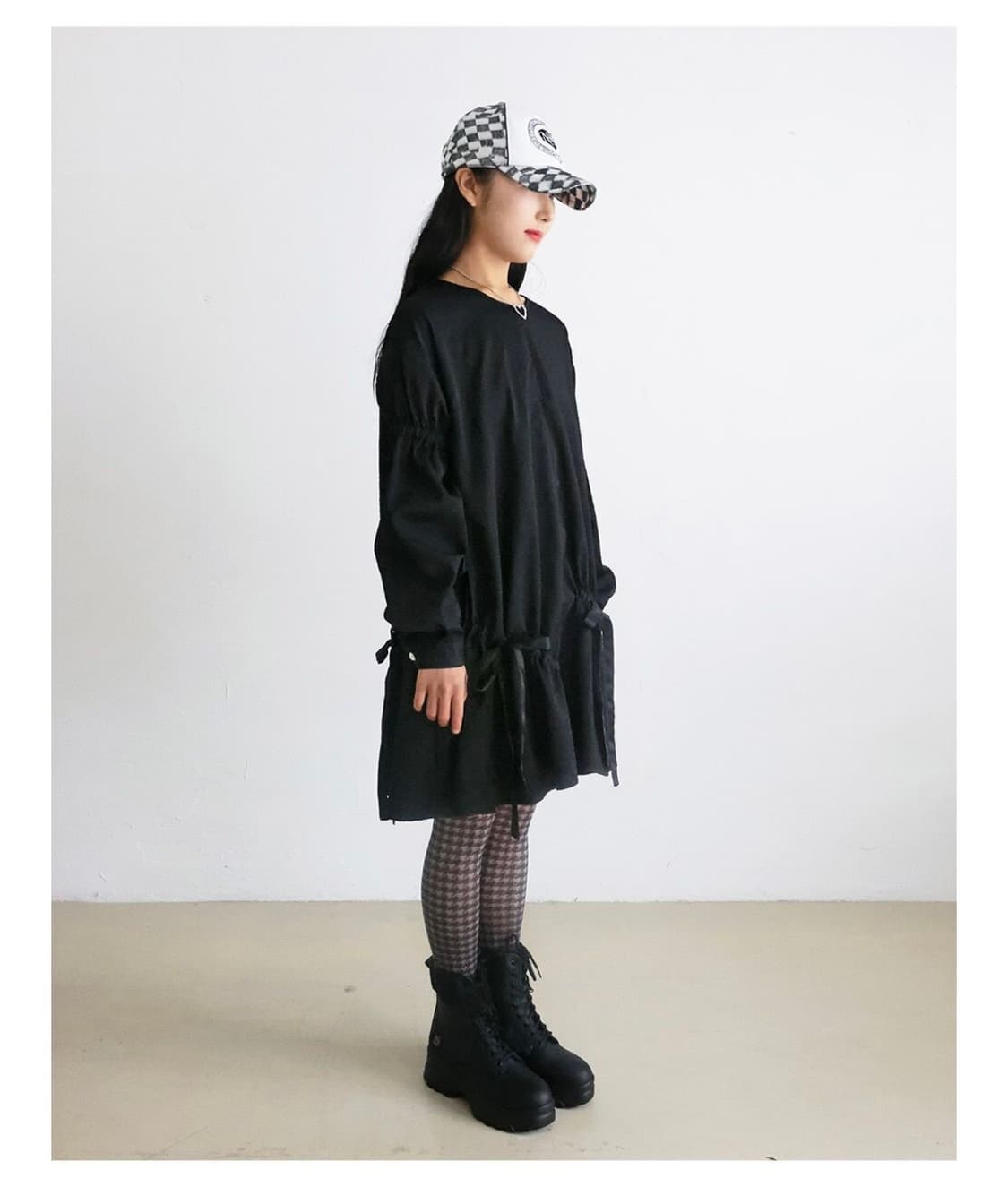 [노피셜노피스] silky ribbon string dress 상품이미지3