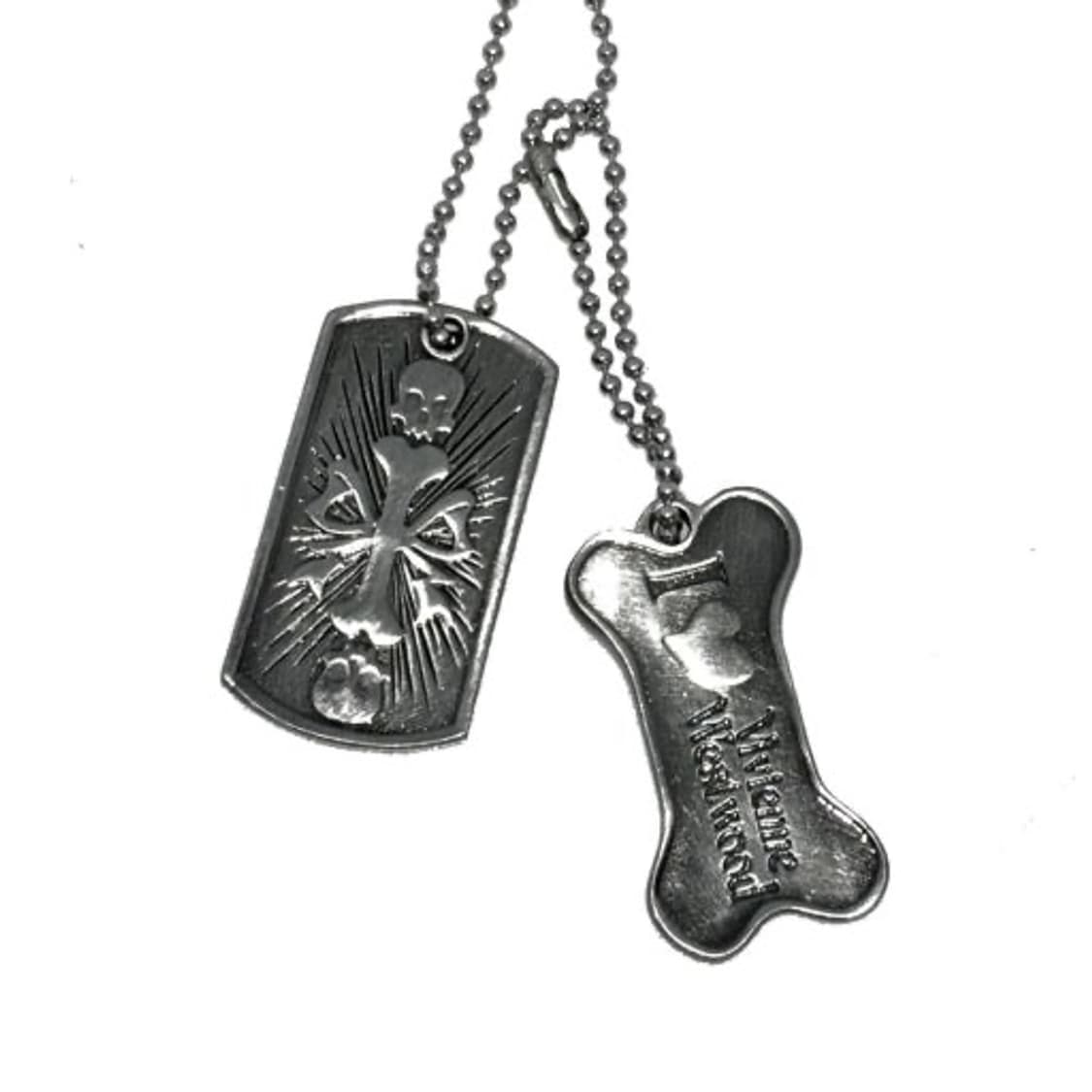 비비안웨스트우드 도그태그 군번줄 목걸이 상품이미지1