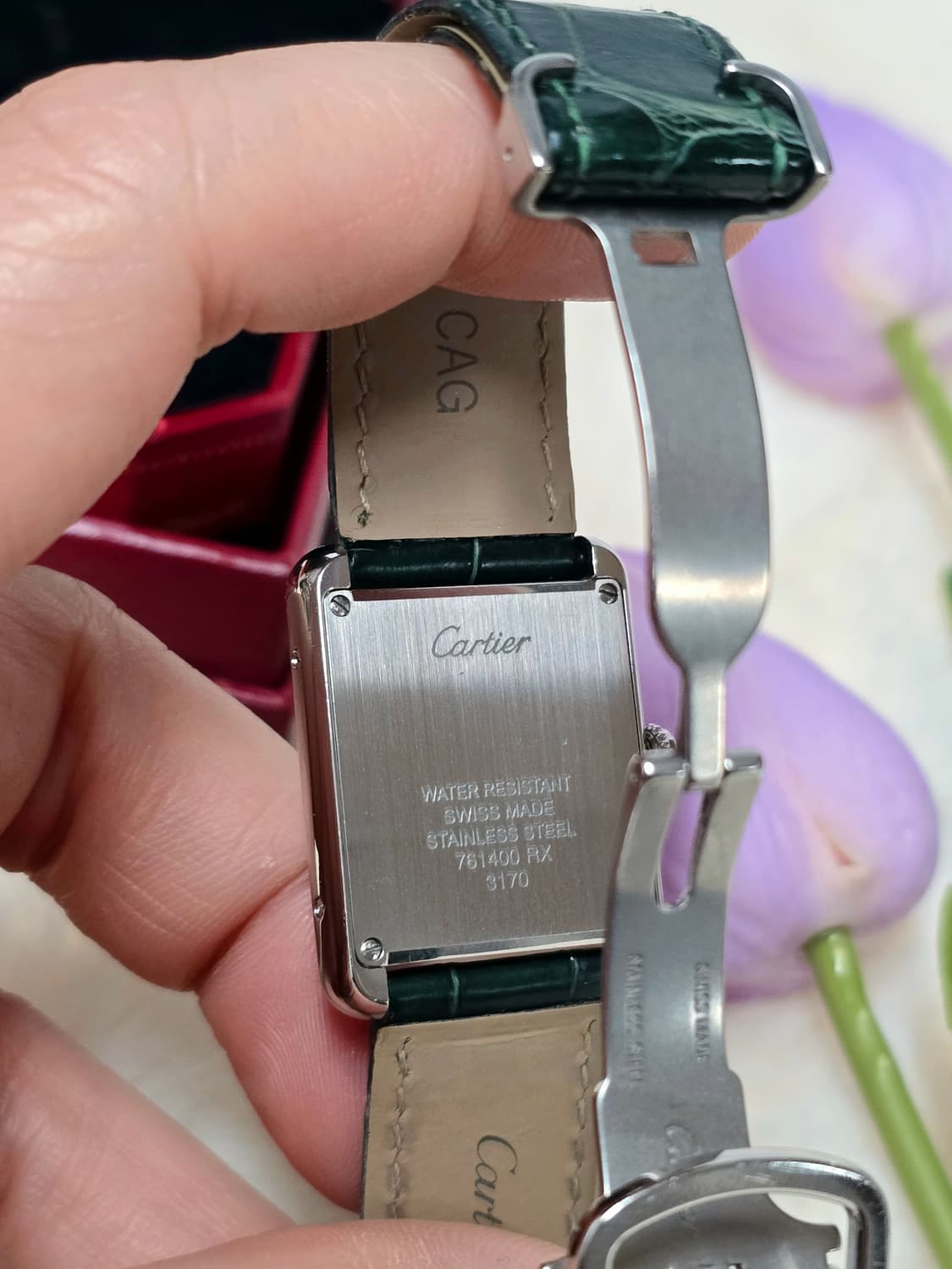 까르띠에 탱크솔로스몰 스틸 시계 (W5200005) 정품 상품이미지9