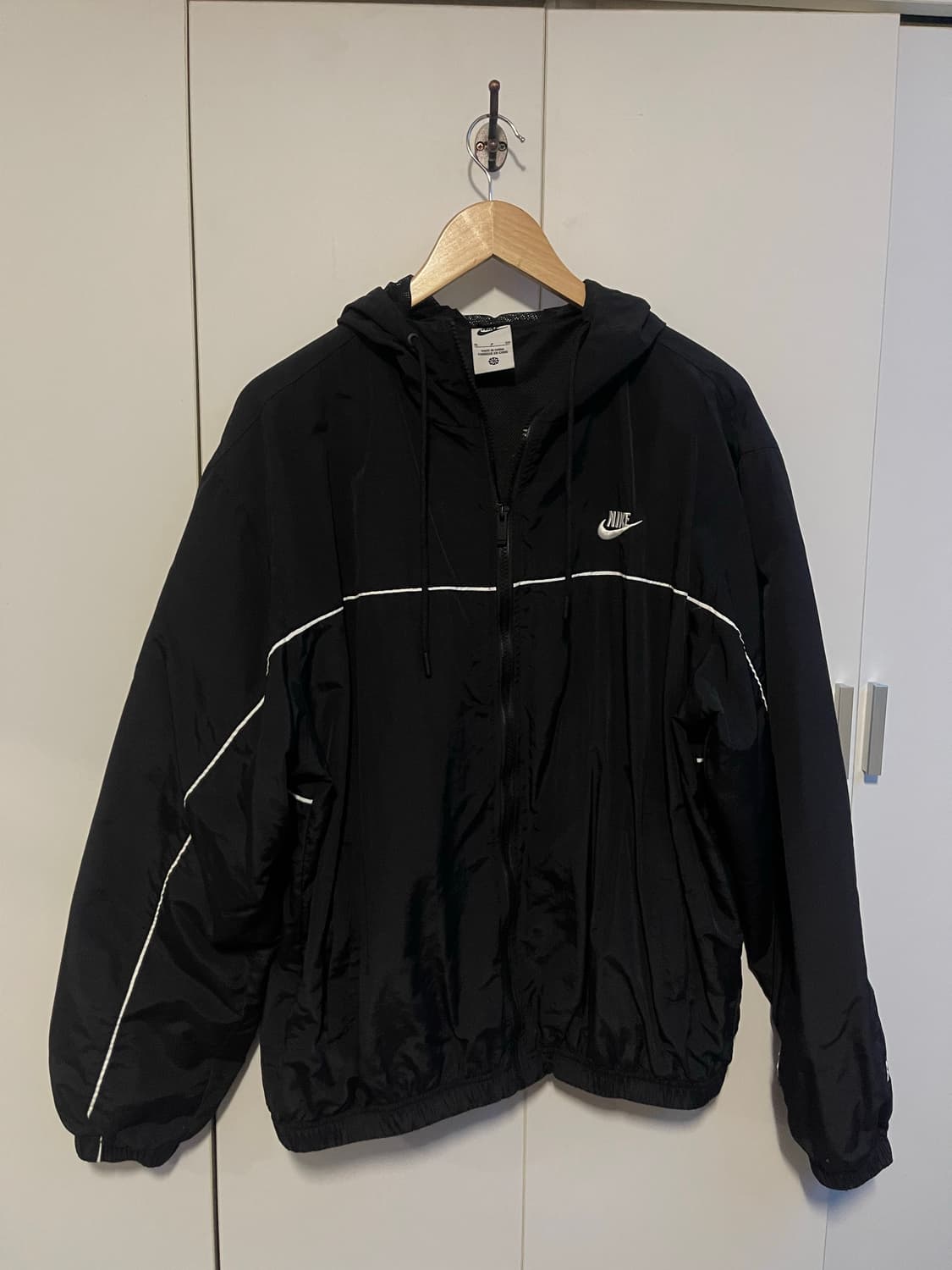 나이키 후드 바람막이 블랙 XL 상품이미지2