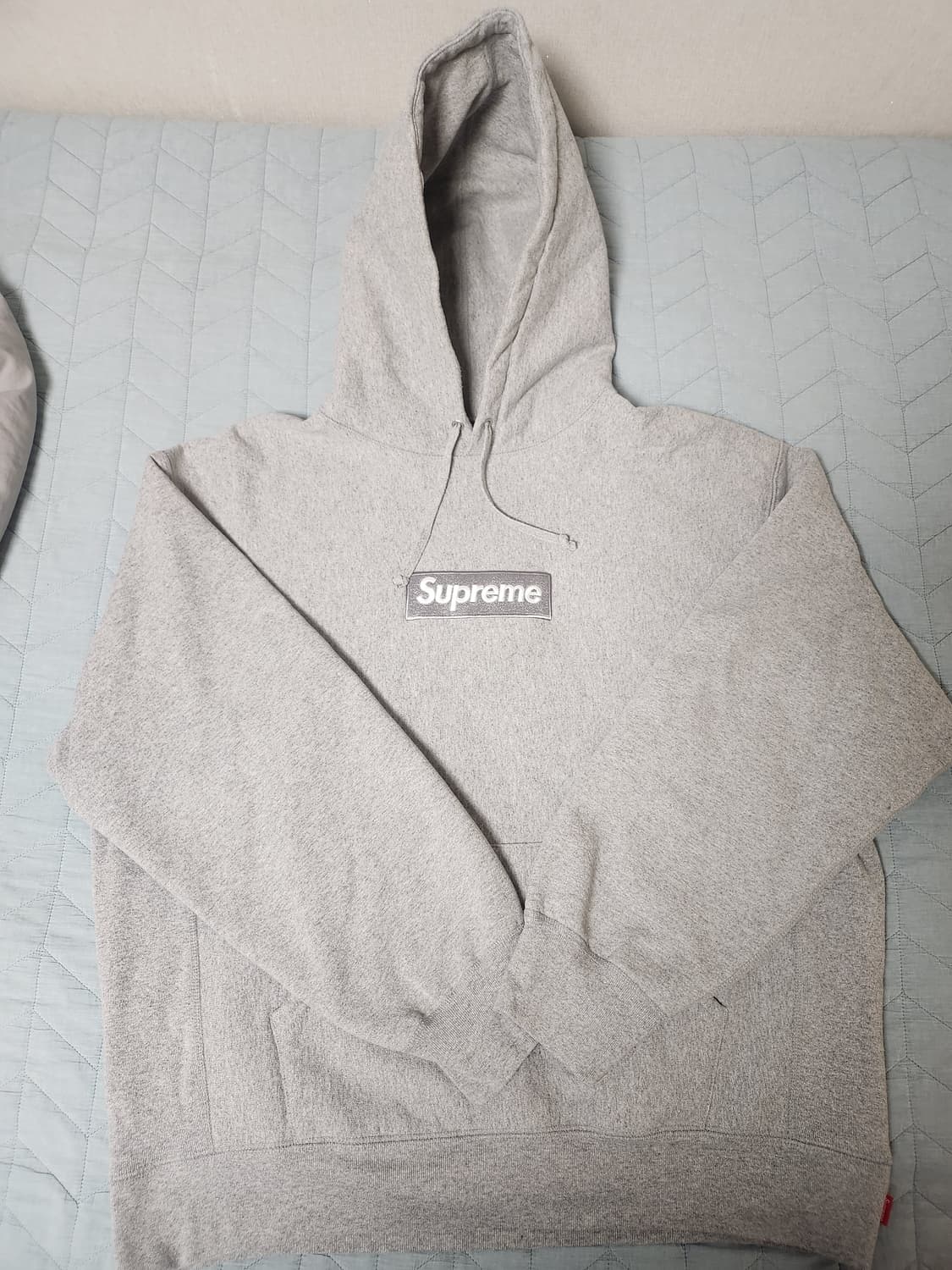 슈프림 박스로고 후드 그레이 L 24fw 상품이미지1