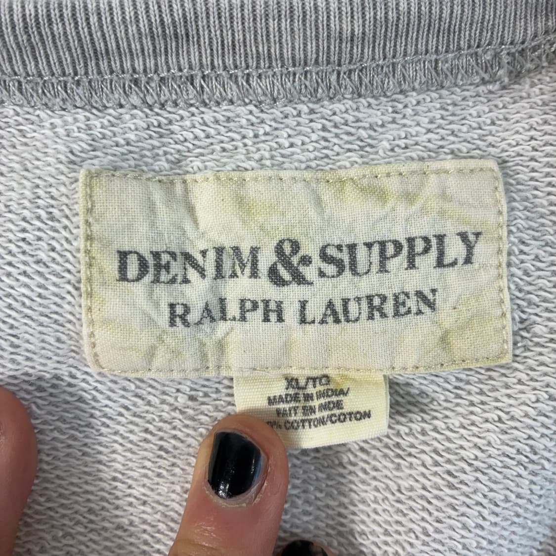 Polo 데님앤서플라이 00‘s 랄프로렌 DSRL 스컬 그래피티 맨투맨 상품이미지4