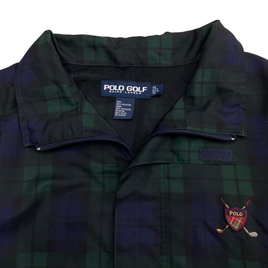 폴로 랄프로렌 90s 골프 그린체크 아노락 L 상품이미지3