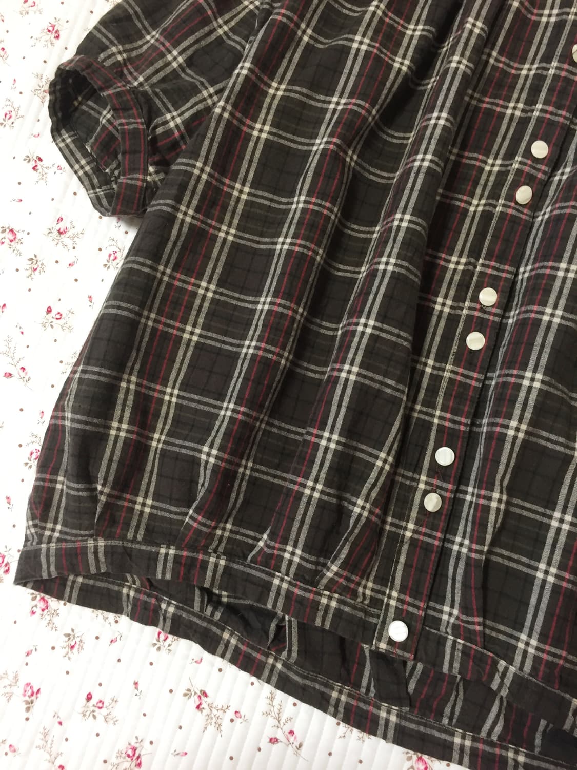 빈티지 모리걸 펌킨핏 홍콩 블라우스 상품이미지4