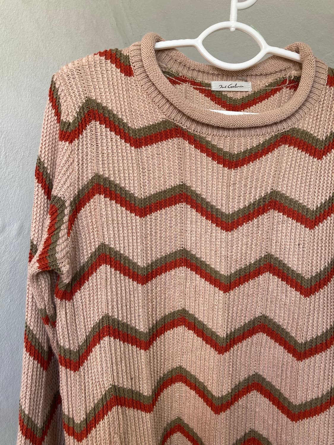 모리걸 울 믹스 지그재그 니트 상품이미지2