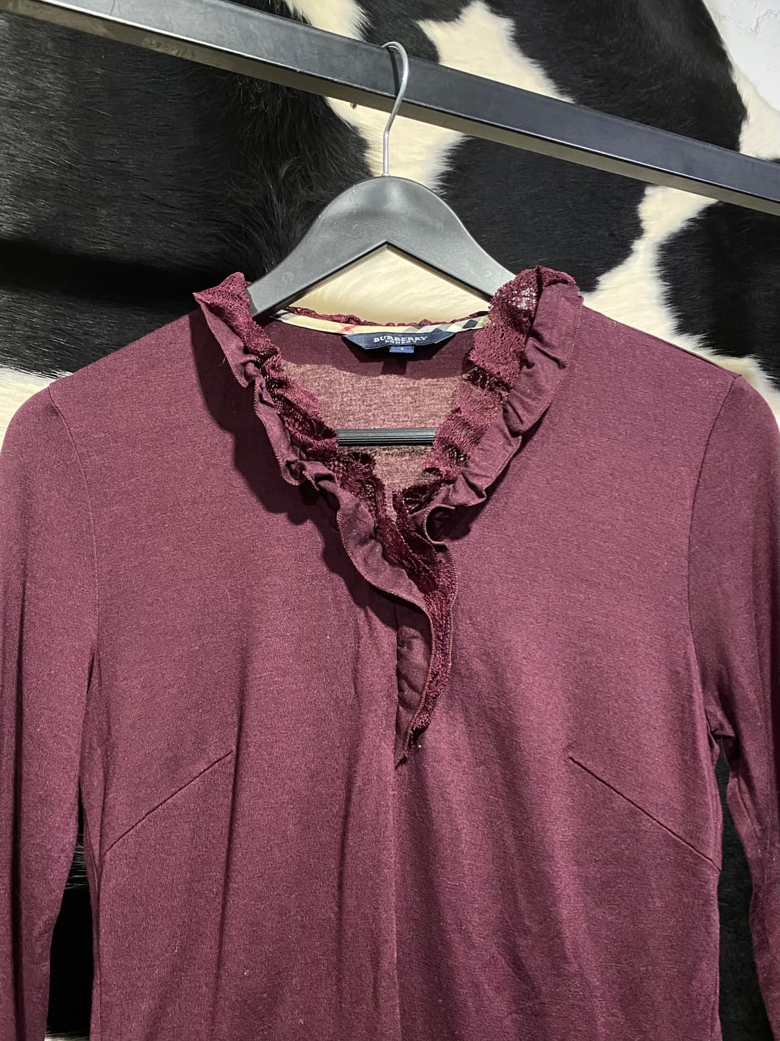 Burberry 레이스 프릴 7부 슬리브 상품이미지3