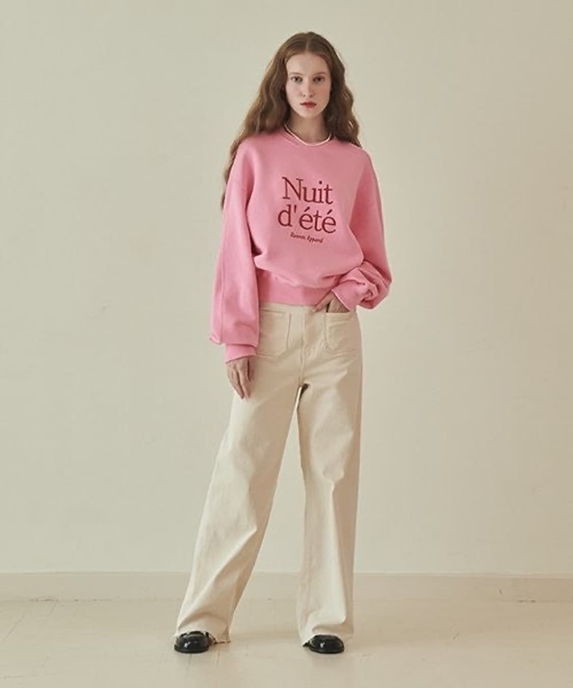 론론 핑크 맨투맨 새상품 상품이미지3