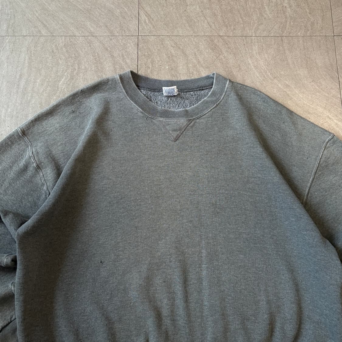 90s Russell 90년대 멕시코 생산 러셀 블랭크 그레이 스웻셔츠 상품이미지2