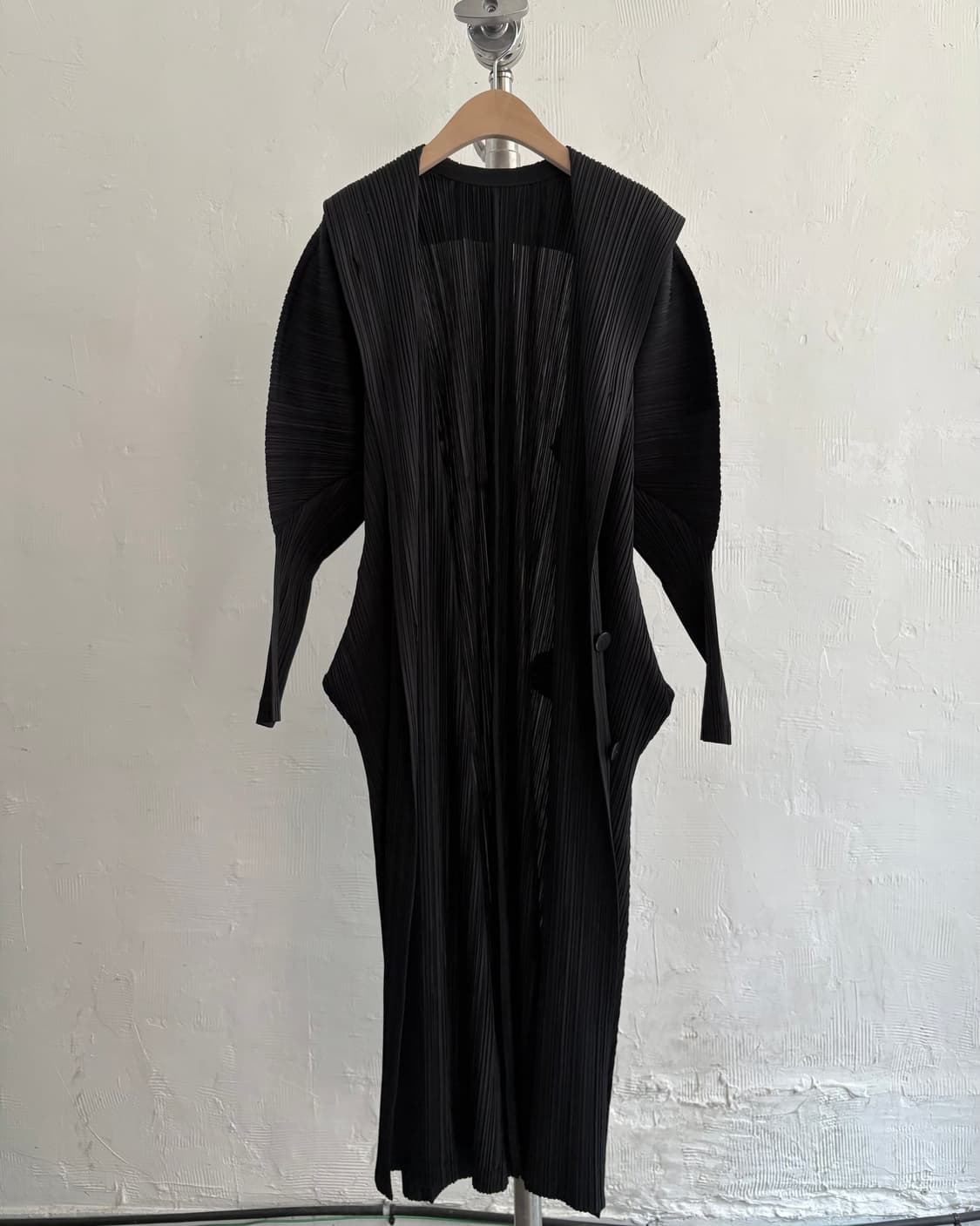 PLEATS PLEASE 플리츠플리즈 블랙 롱 코트 상품이미지9